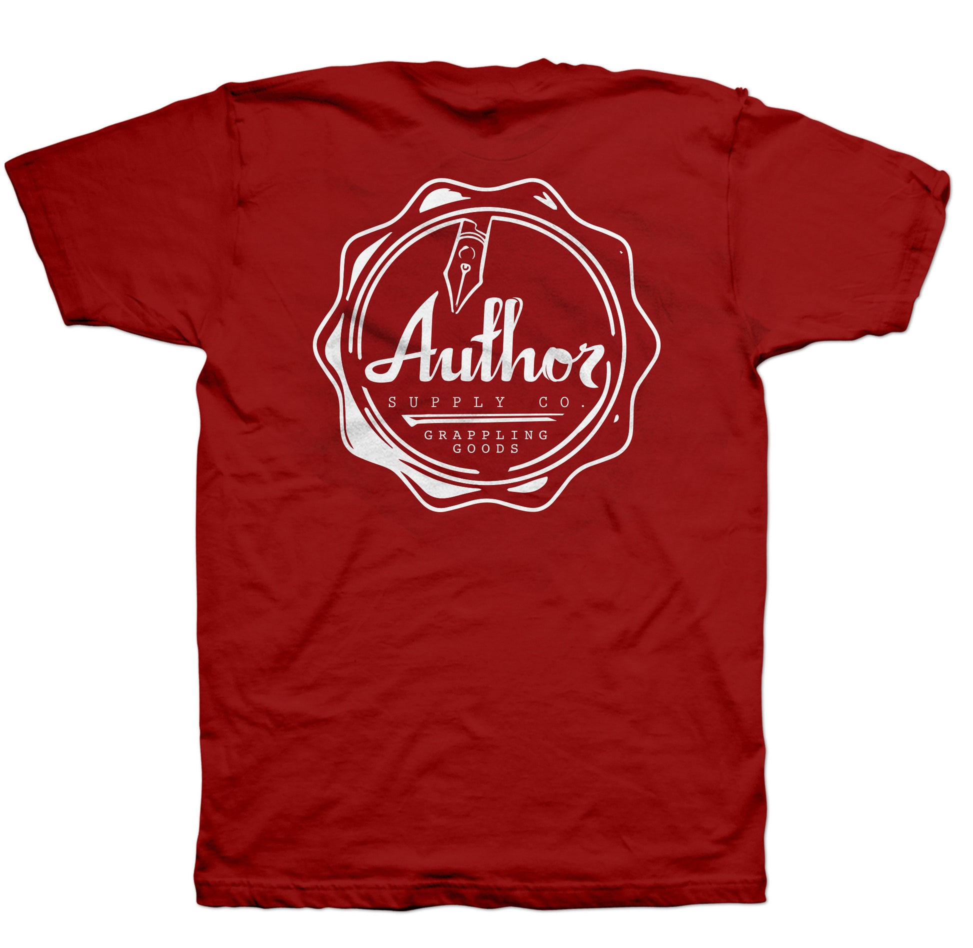 AUTHOR SEAL TEE - BURGUNDY