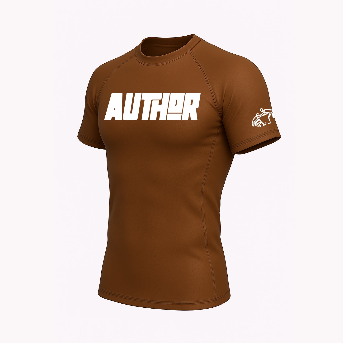 Men's Brown Ranked Rash Guard