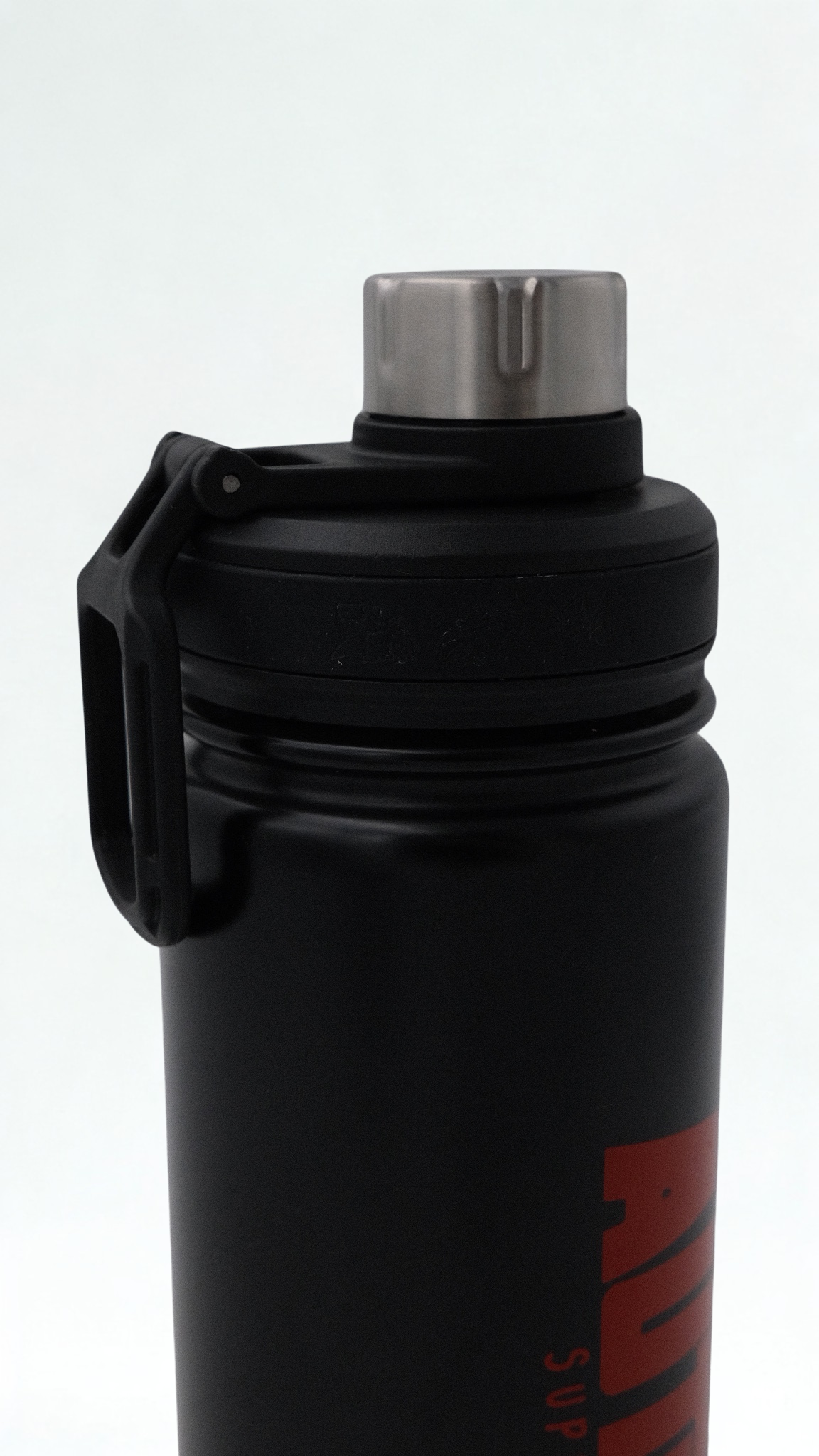 Stainless Steel Author Water Bottle (Red/Black)