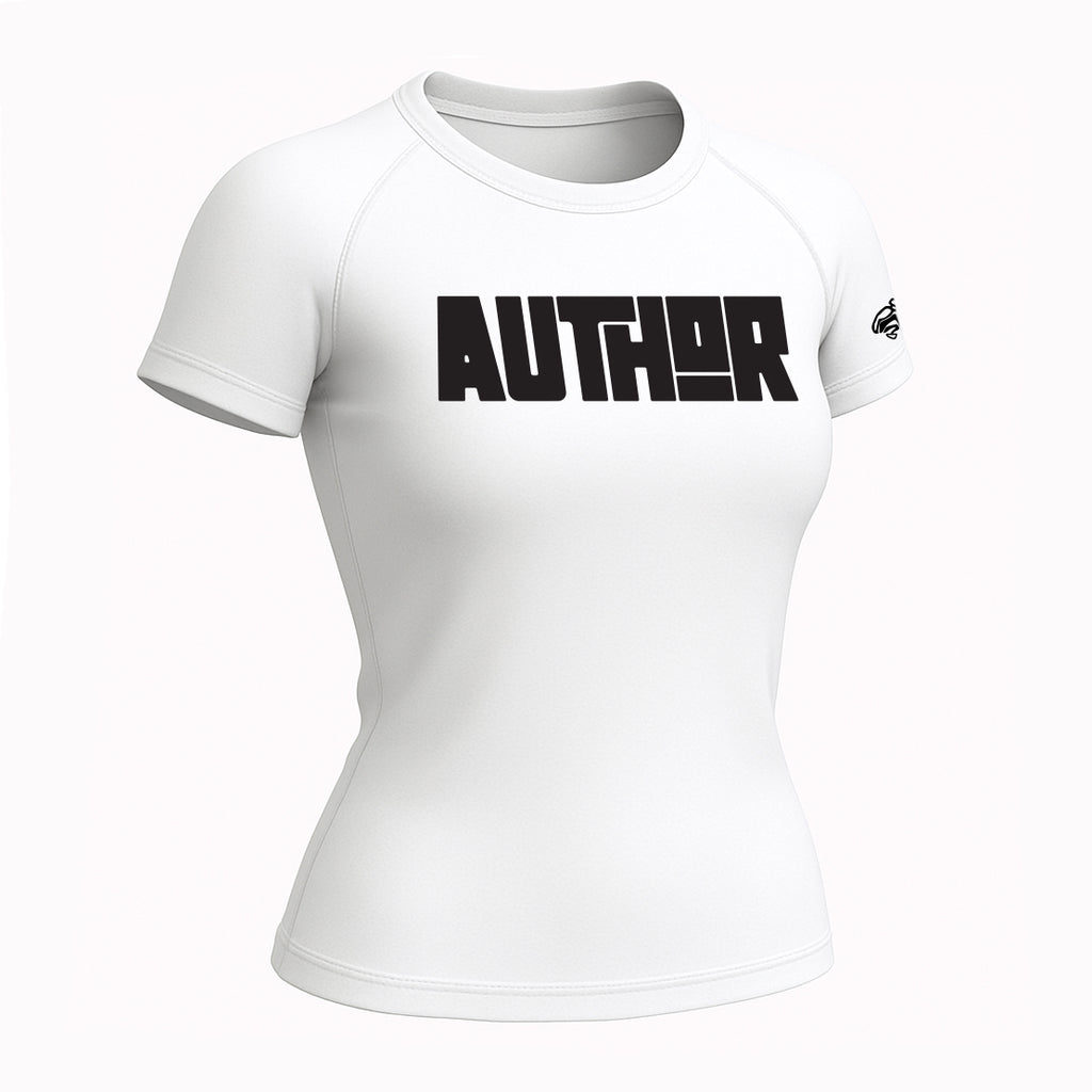 Women's White Ranked Rash Guard