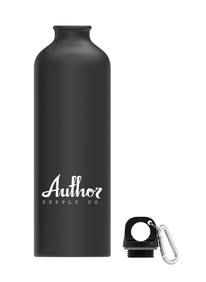 AUTHOR SUPPLY CO. METAL 750ml WATER BOTTLE (BLACK)