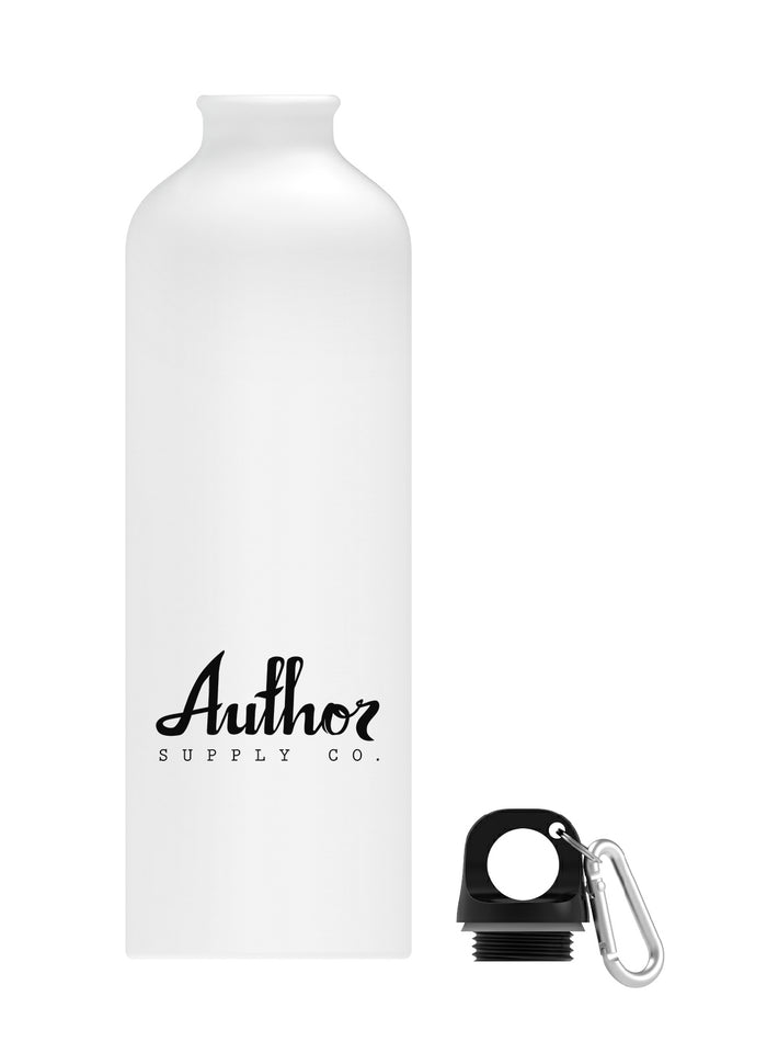 AUTHOR SUPPLY CO. METAL 750ml WATER BOTTLE (WHITE)
