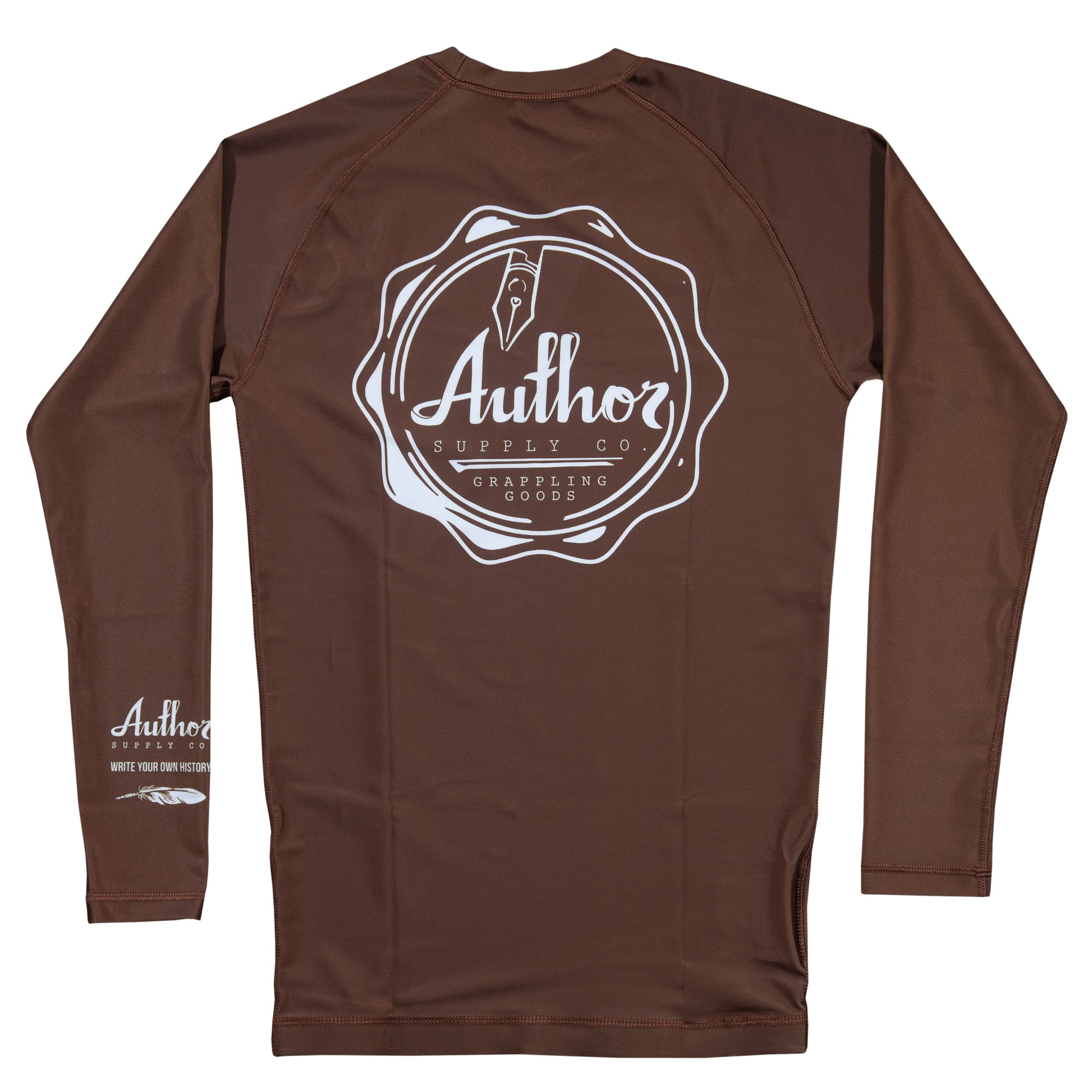 LONG SLEEVE RASH GUARD (BROWN) - VOLUME THREE
