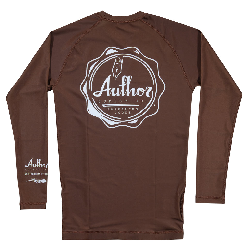 LONG SLEEVE RASH GUARD (BROWN) - VOLUME THREE