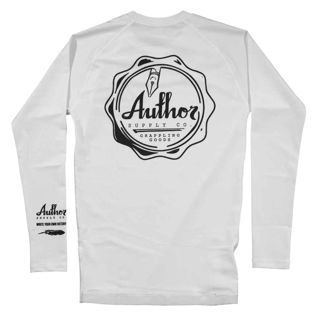 LONG SLEEVE RASH GUARD (WHITE) - VOLUME THREE