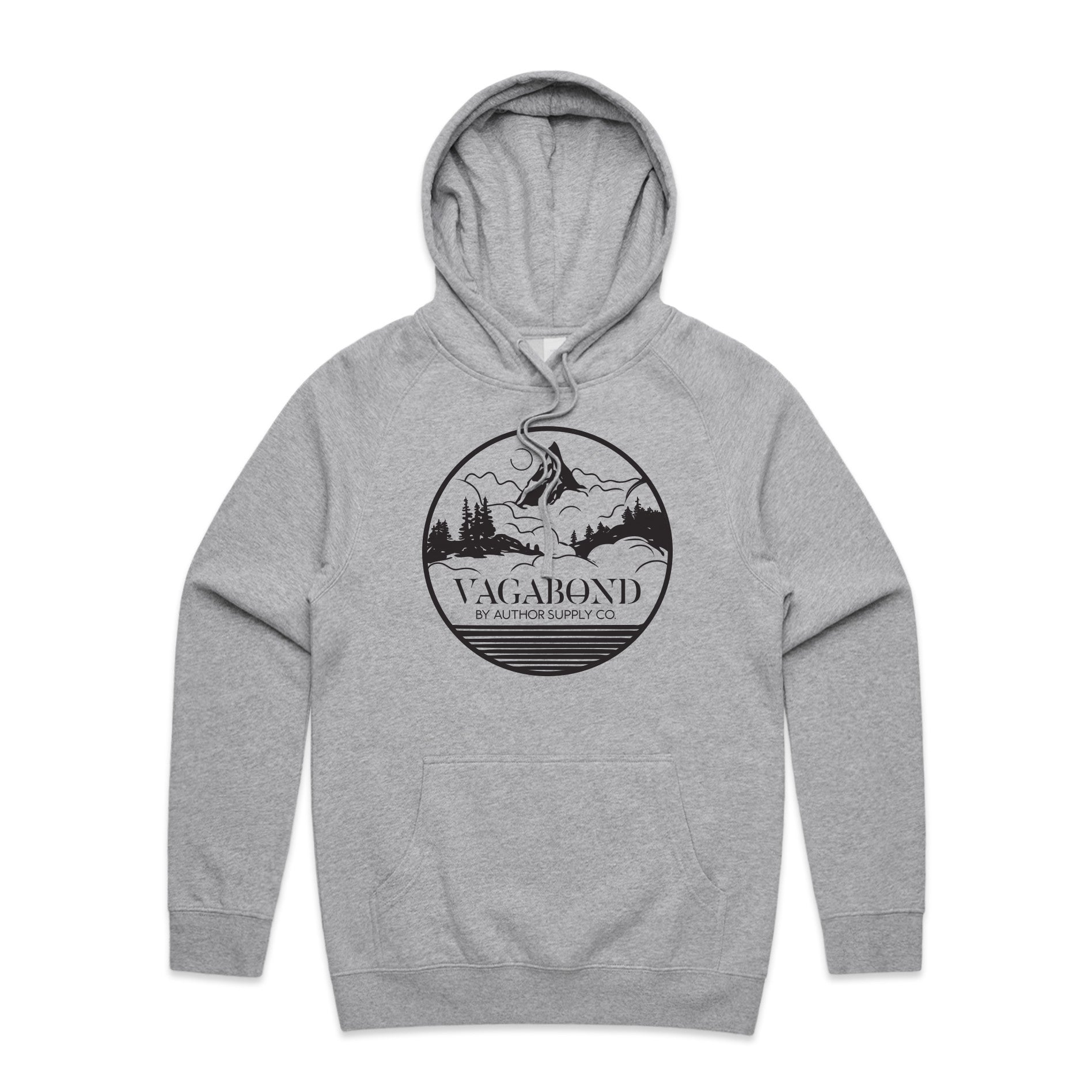 VAGABOND HOOD (GREY MARLE/BLACK)