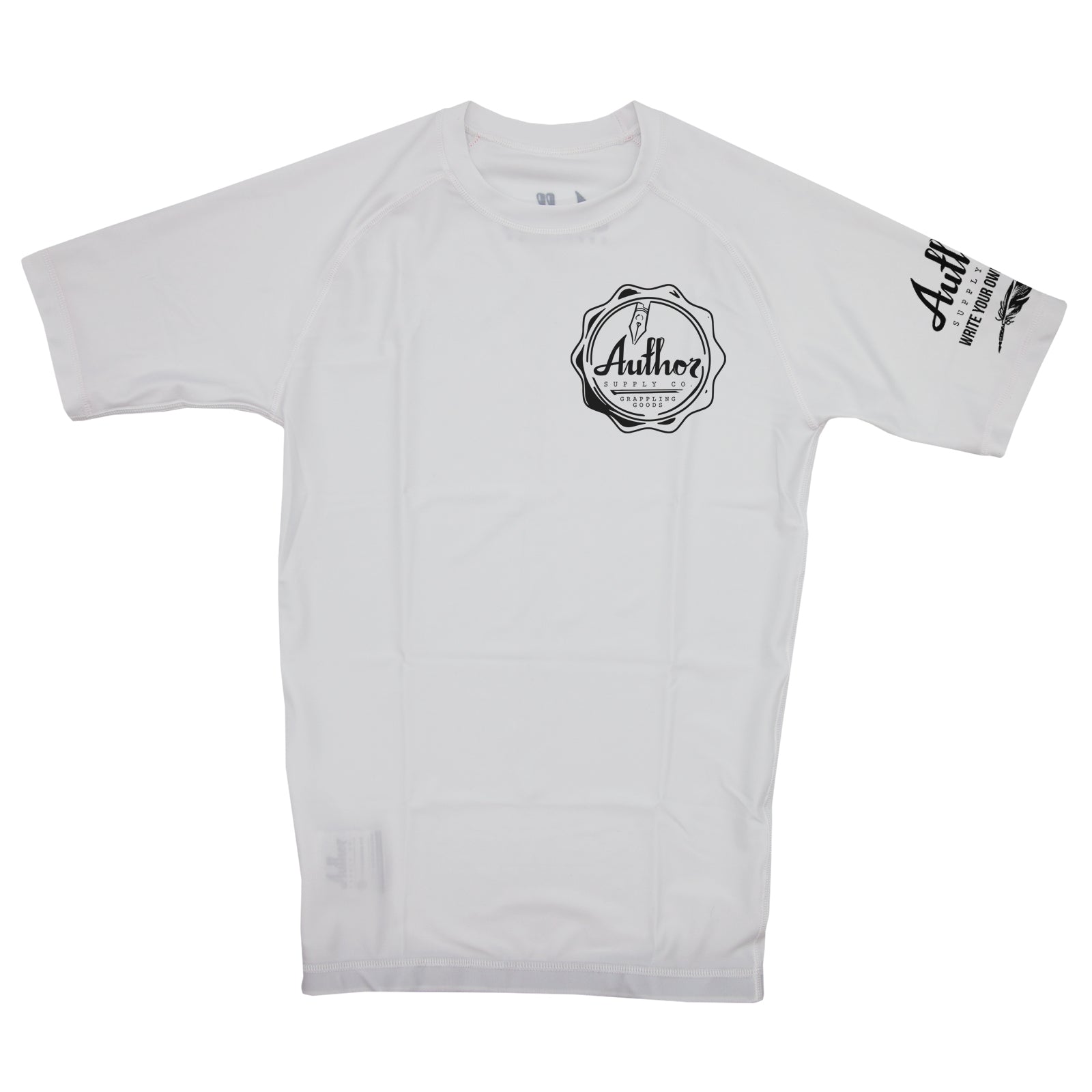 SHORT SLEEVE RASH GUARD (WHITE) - VOLUME THREE